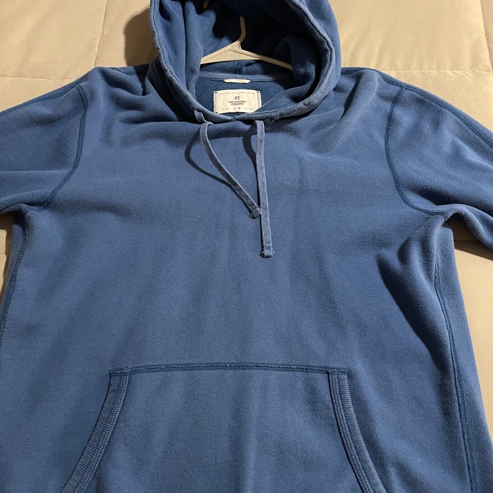 Reigning Champ hoodie blu mens